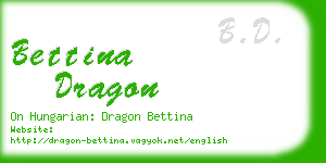 bettina dragon business card